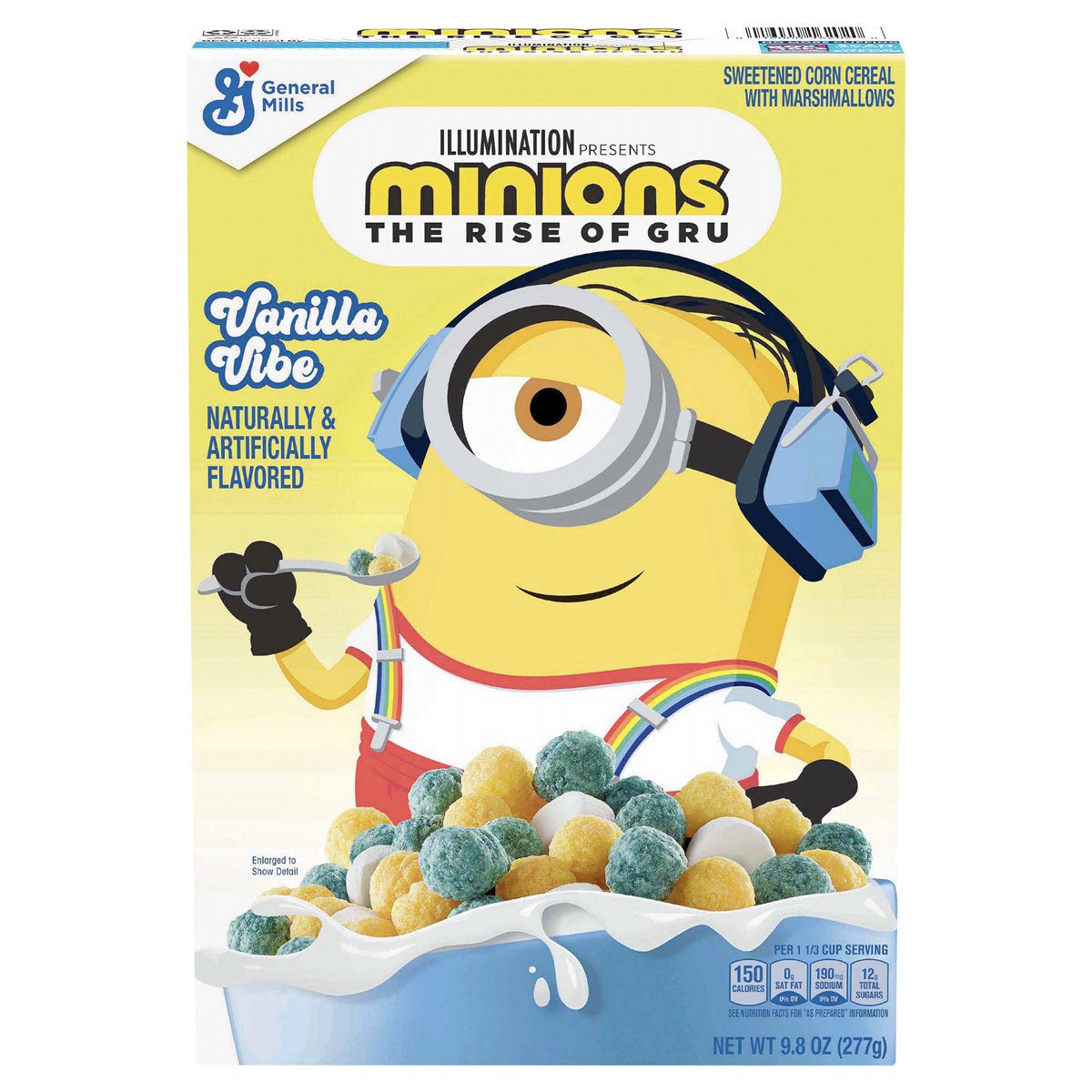 slide 1 of 1, General Mills Minions Vanilla Vibe Cereal, 9.8 oz