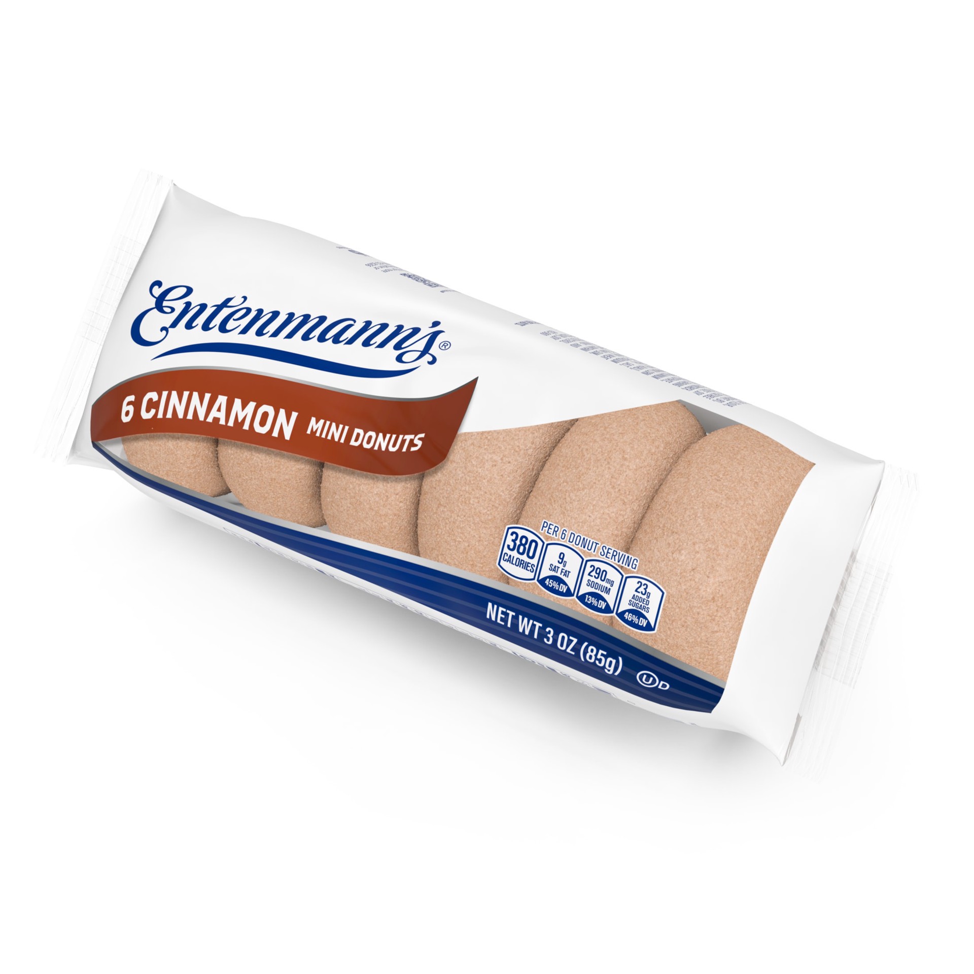 slide 7 of 7, Entenmann's Cinnamon Mini Donuts, 6 count, 3 oz, 6 ct