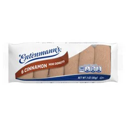 Entenmann's Cinnamon Mini Donuts, 6 count, 3 oz
