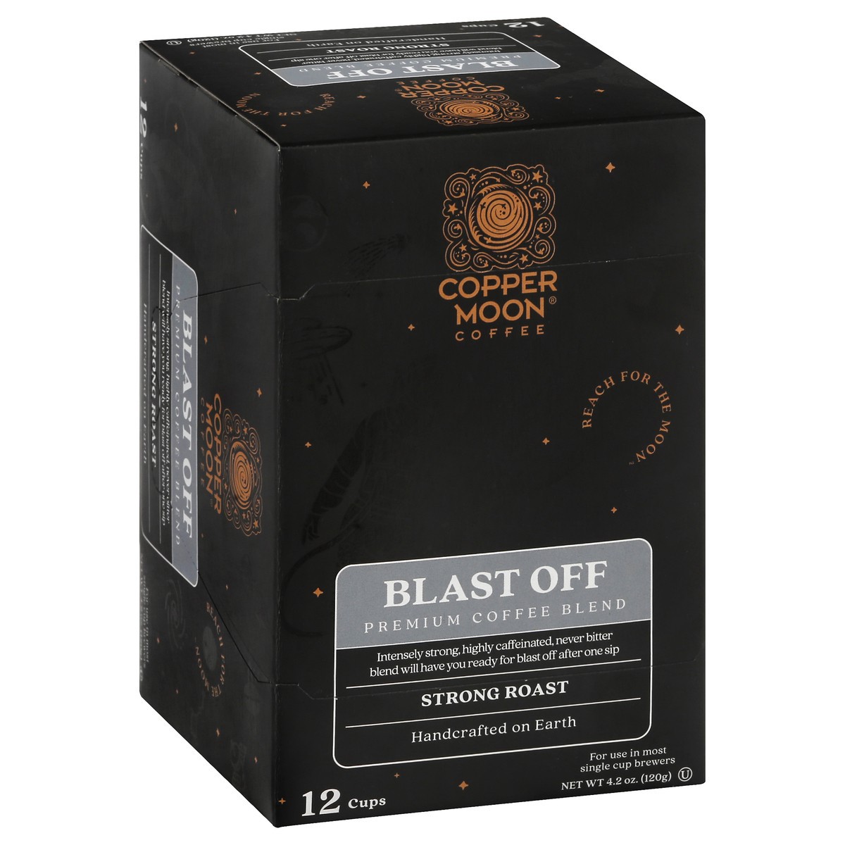 slide 4 of 11, Copper Moon Strong Roast Blast Off Coffee 12 ea, 12 ct