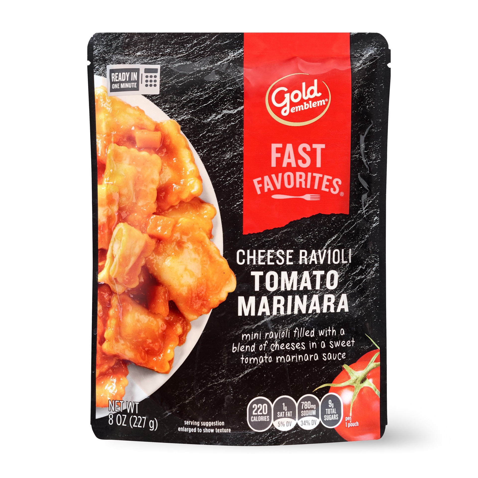 slide 1 of 1, Gold Emblem Fast Favorites Cheese Ravioli Tomato Marinara, 8 Oz, 8 oz