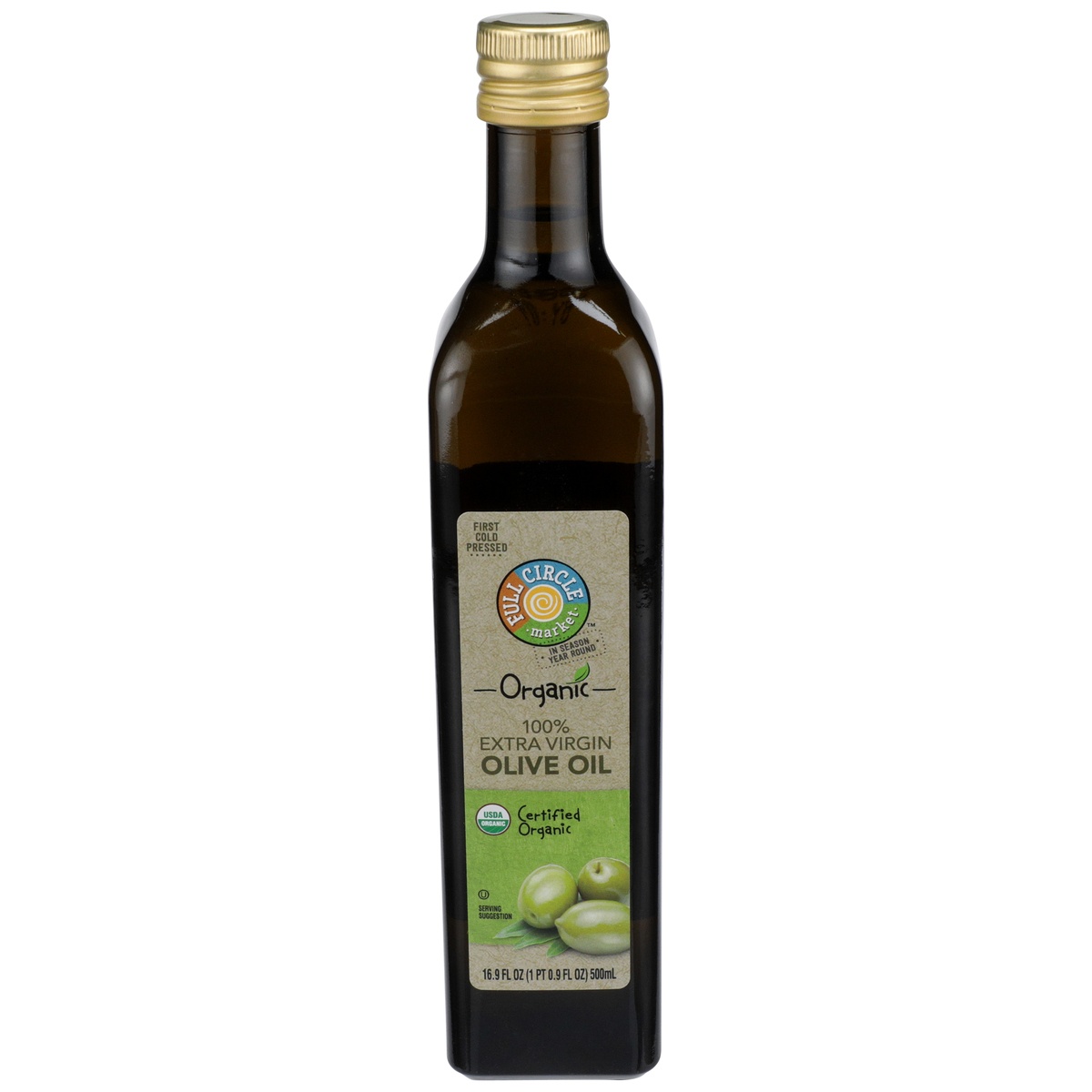 slide 1 of 6, Full Circle Market 100% Extra Virgin Olive Oil, 16 oz