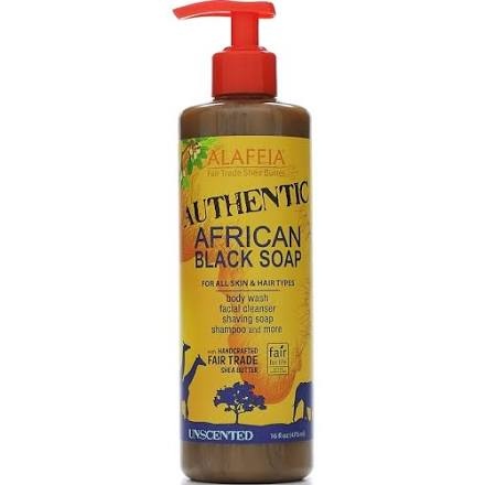 slide 1 of 1, Alaffia Soap Authentic African Black, 16 fl oz
