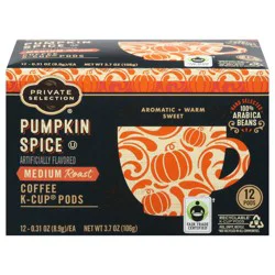 Private Selection Pumpkin Spice Medium Roast K-Cup Coffee Pods - 12 ct