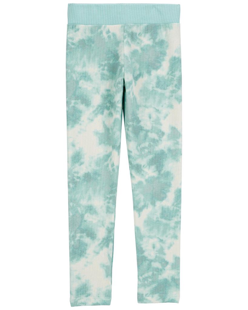 slide 2 of 3, Oshkosh Kid Tie Dye Ribbed Leggings - Blue Blue 12, 1 ct