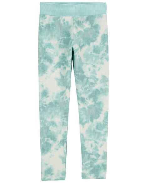 slide 1 of 3, Oshkosh Kid Tie Dye Ribbed Leggings - Blue Blue 12, 1 ct