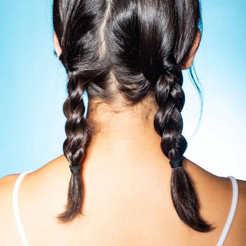 slide 4 of 6, Gimme Beauty Medium Braid Ends Hair Band - 25pk - Black, 25 ct