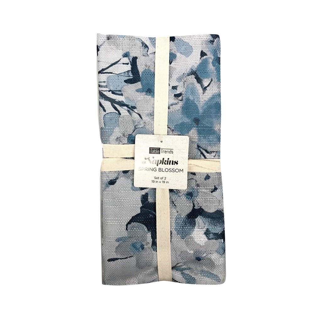 slide 1 of 1, Arlee Home Fashions Table Trends Napkins - Spring Blossom Blue, 2 ct