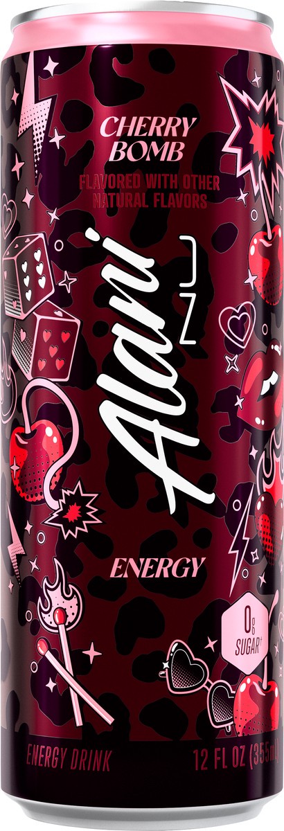 slide 5 of 9, Alani Nu Cherry Bomb Energy Drink, 12 oz