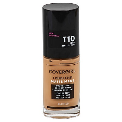 slide 1 of 1, Covergirl TruBlend Matte Made Liquid Makeup Golden Amber T10, 1 oz