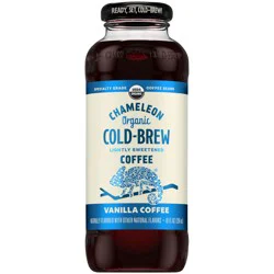CHAMELEON COLD-BREW Organic Lightly Sweetened Vanilla Coffee 10 fl. oz. Bottle