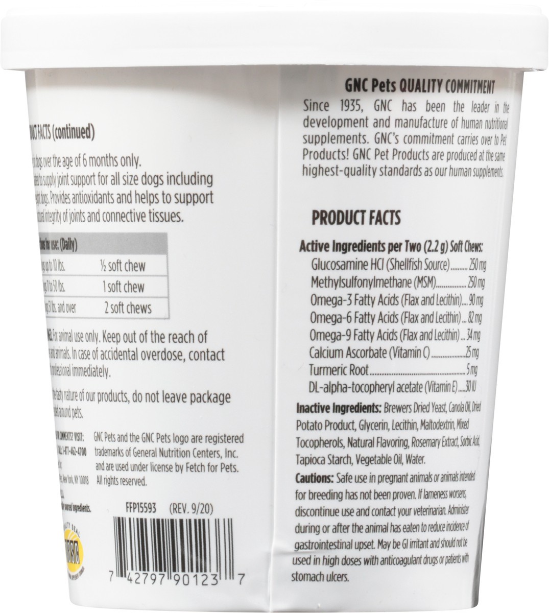 slide 6 of 9, GNC Pets Hip & Joint Dog Soft Chews, Bacon, 60 ct