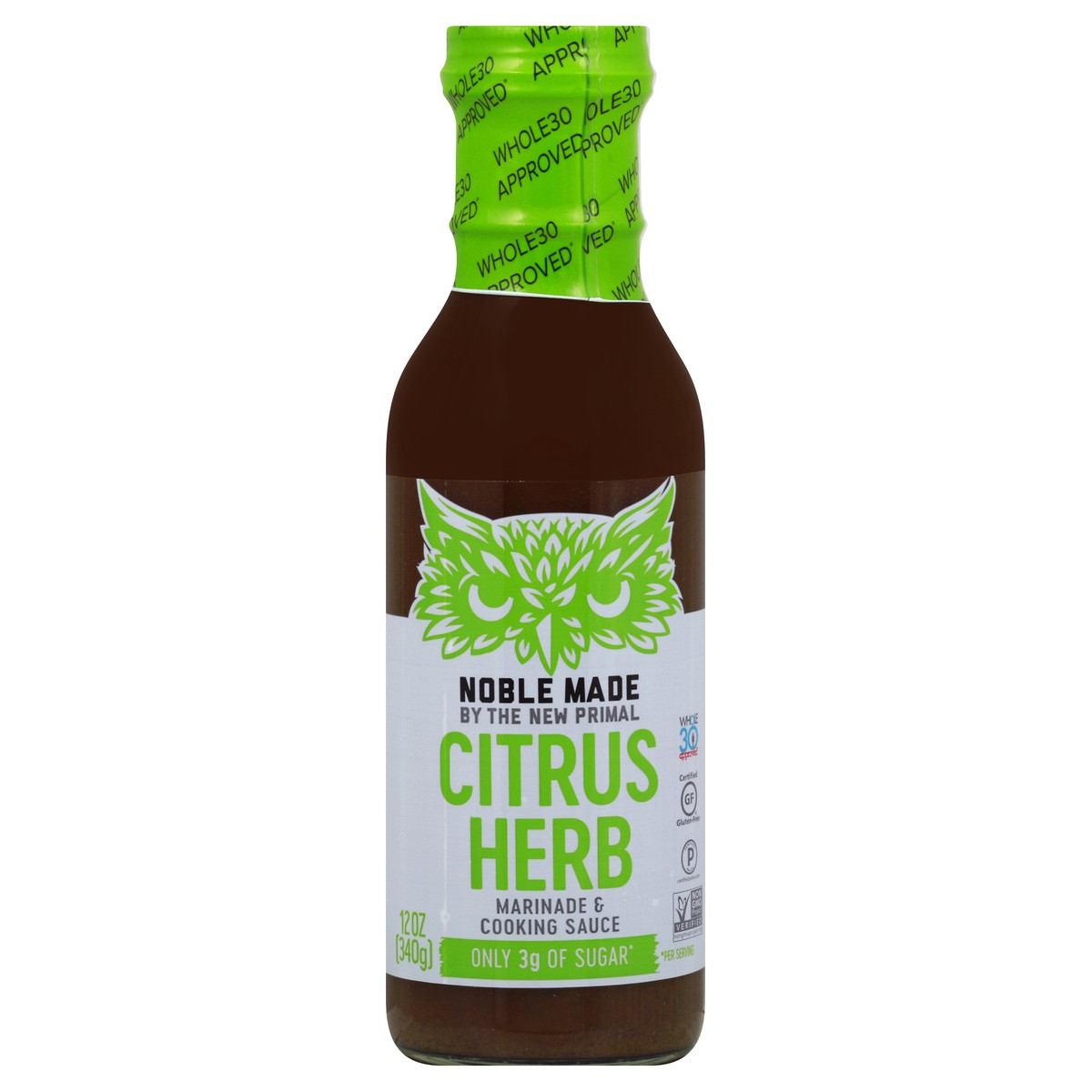 slide 3 of 8, The New Primal Citrus Herb Marinade & Cooking Sauce, 12 fl oz