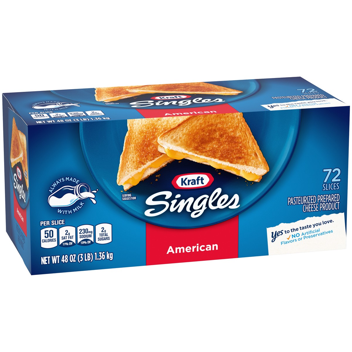 slide 8 of 9, Kraft Singles American Slices, 72 ct Box, 72 ct