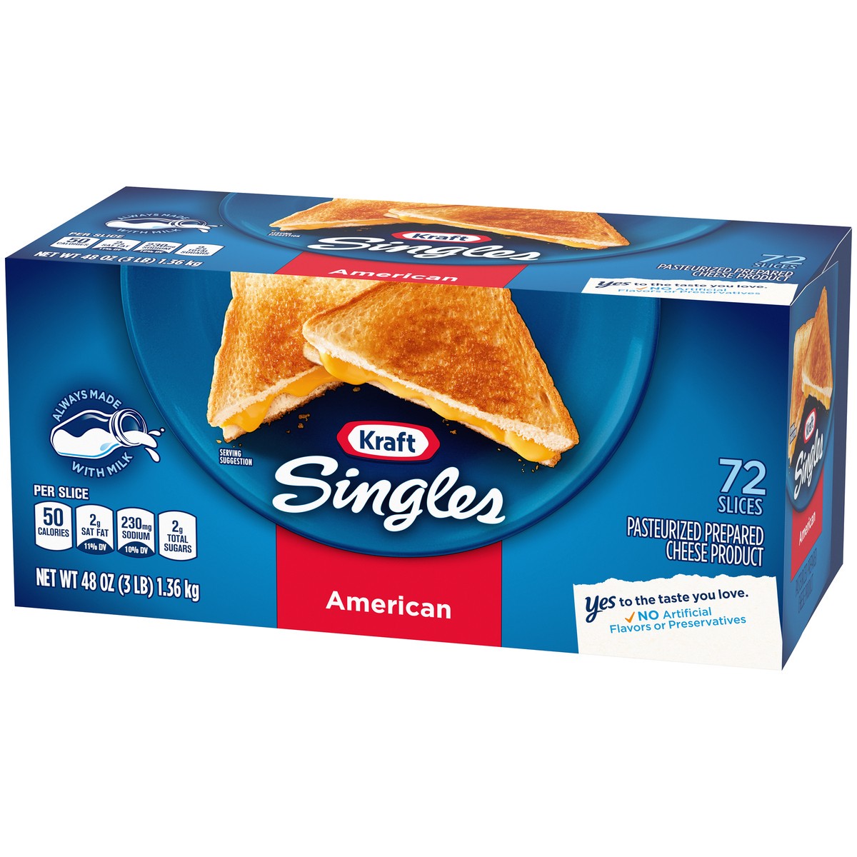 slide 9 of 9, Kraft Singles American Slices, 72 ct Box, 72 ct