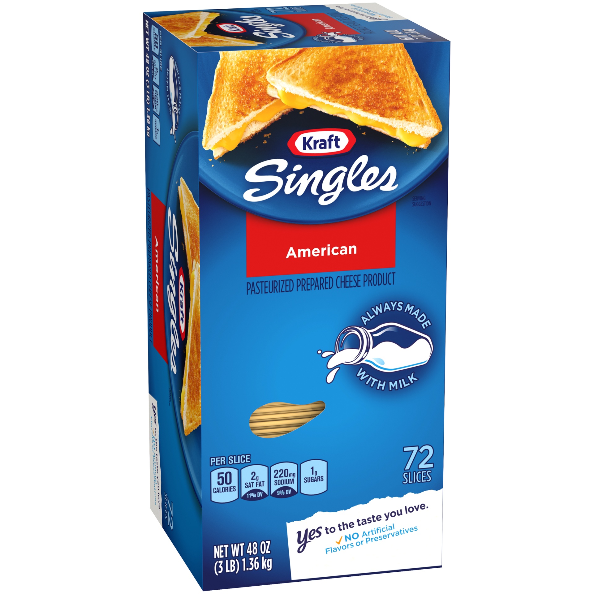 Kraft Singles American Cheese 48 Oz | Shipt