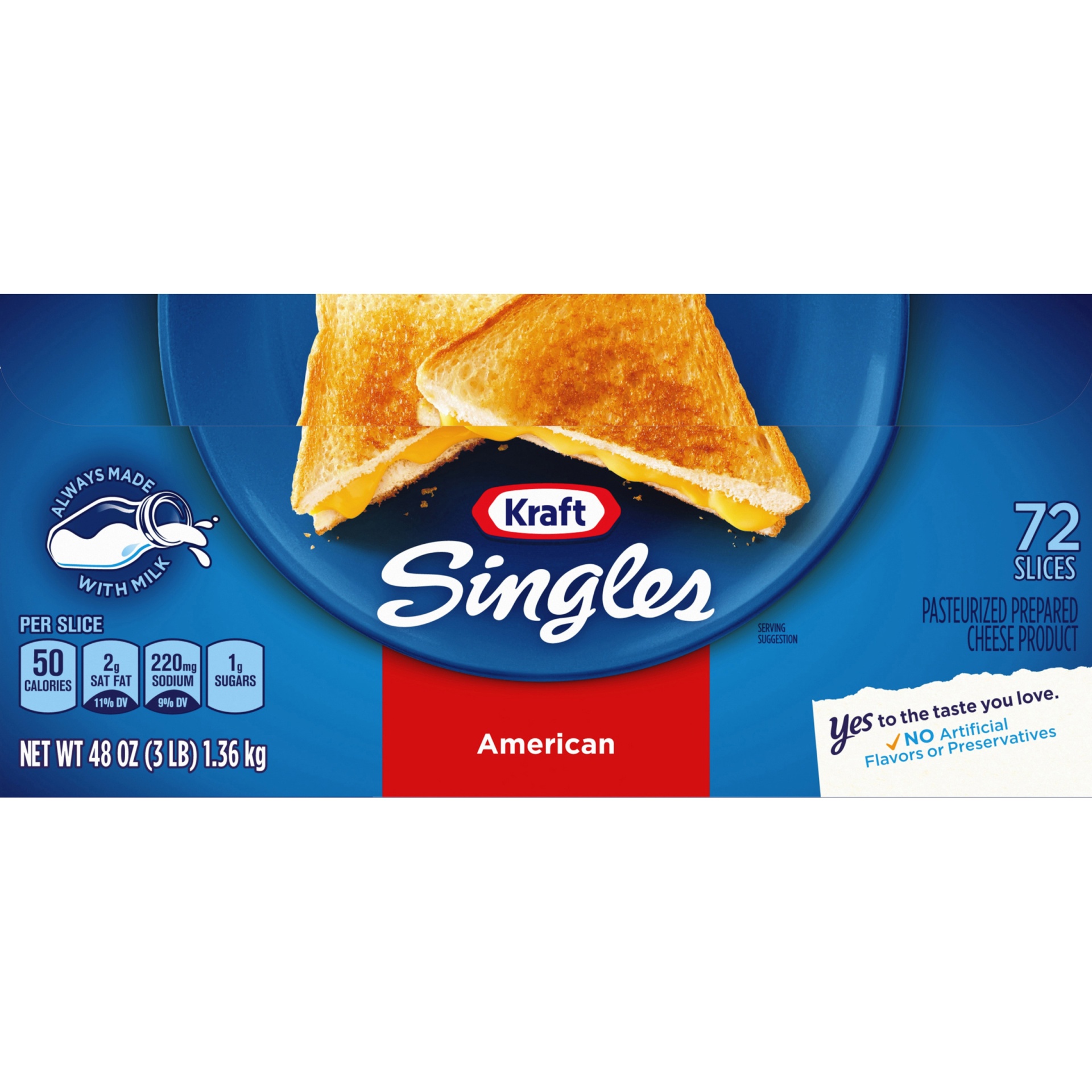 Kraft Singles American Cheese 48 oz Shipt