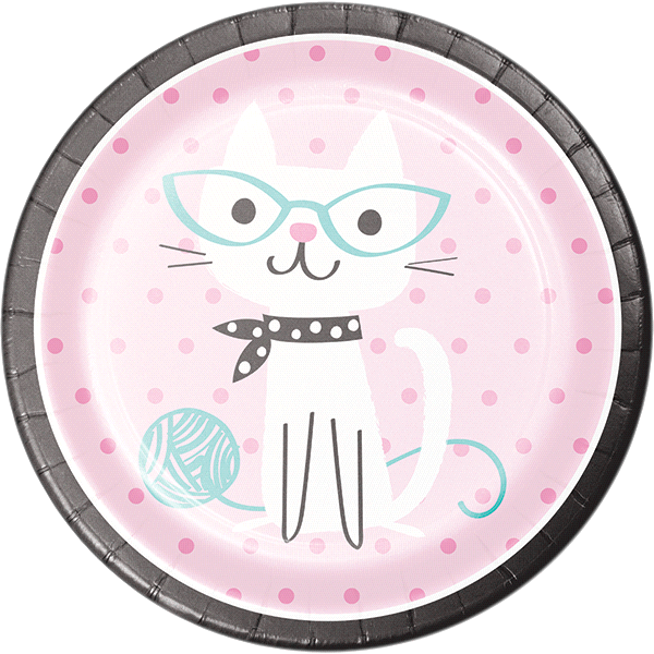 slide 1 of 1, Creative Converting Purr-fect Party Dinner Plates, 8 ct