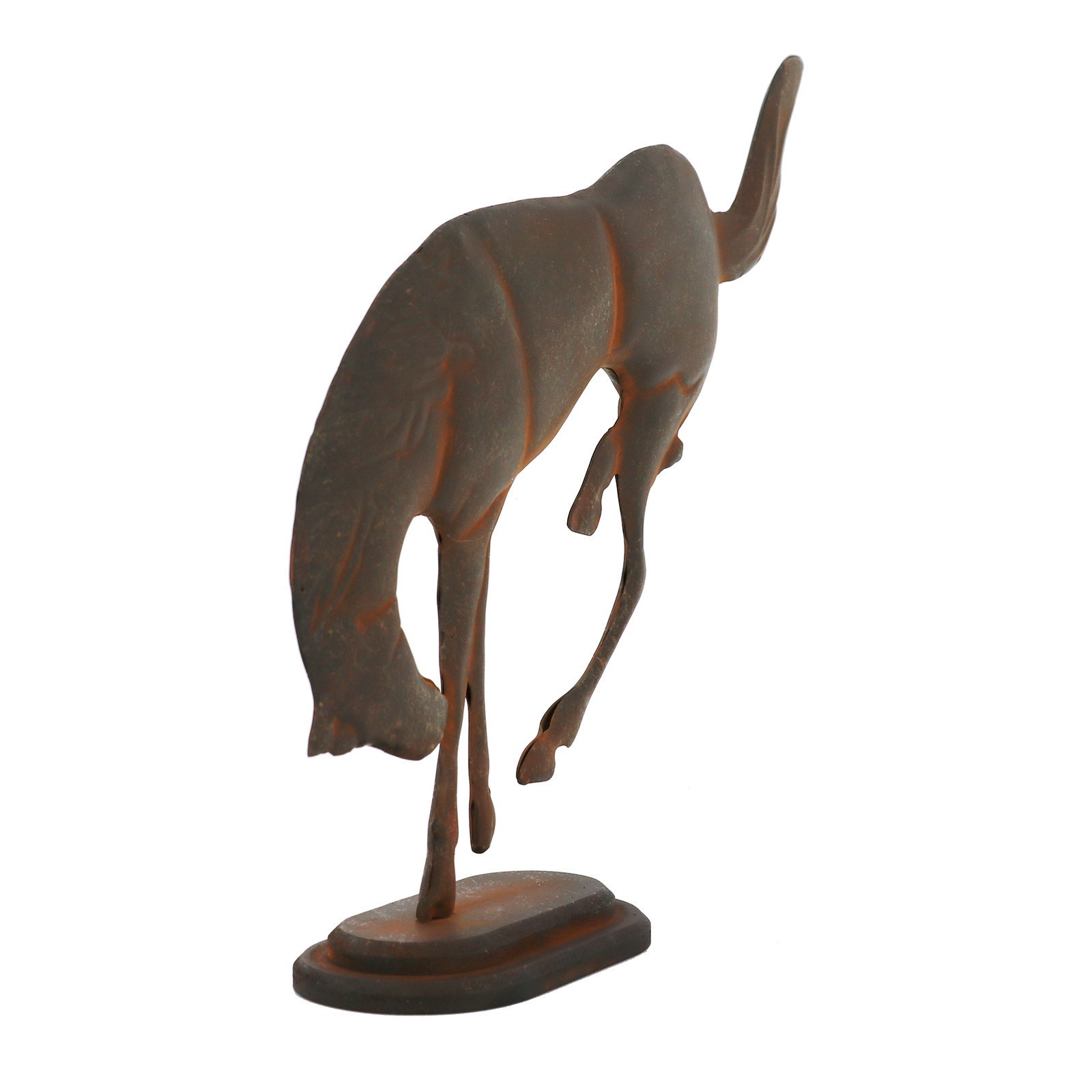 slide 4 of 5, 12" Rusted Bronze Metal Bucking Horse Tabletop Decor By Ashland, 12 in