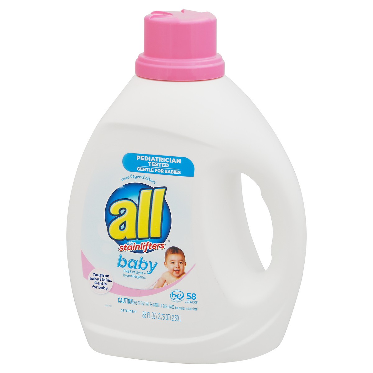 slide 4 of 9, All Detergent, With Stainlifters, Baby, 88 fl oz