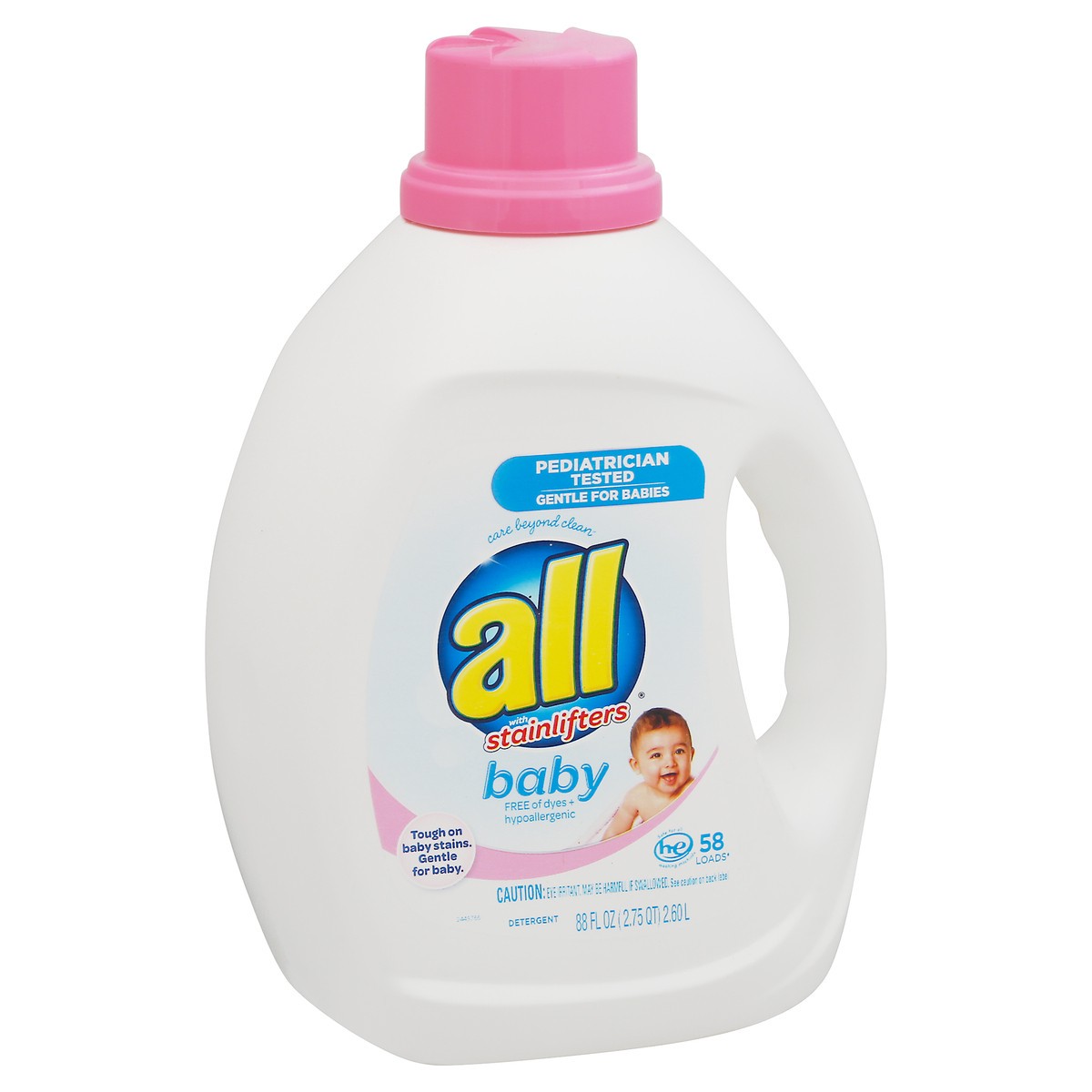 slide 9 of 9, All Detergent, With Stainlifters, Baby, 88 fl oz