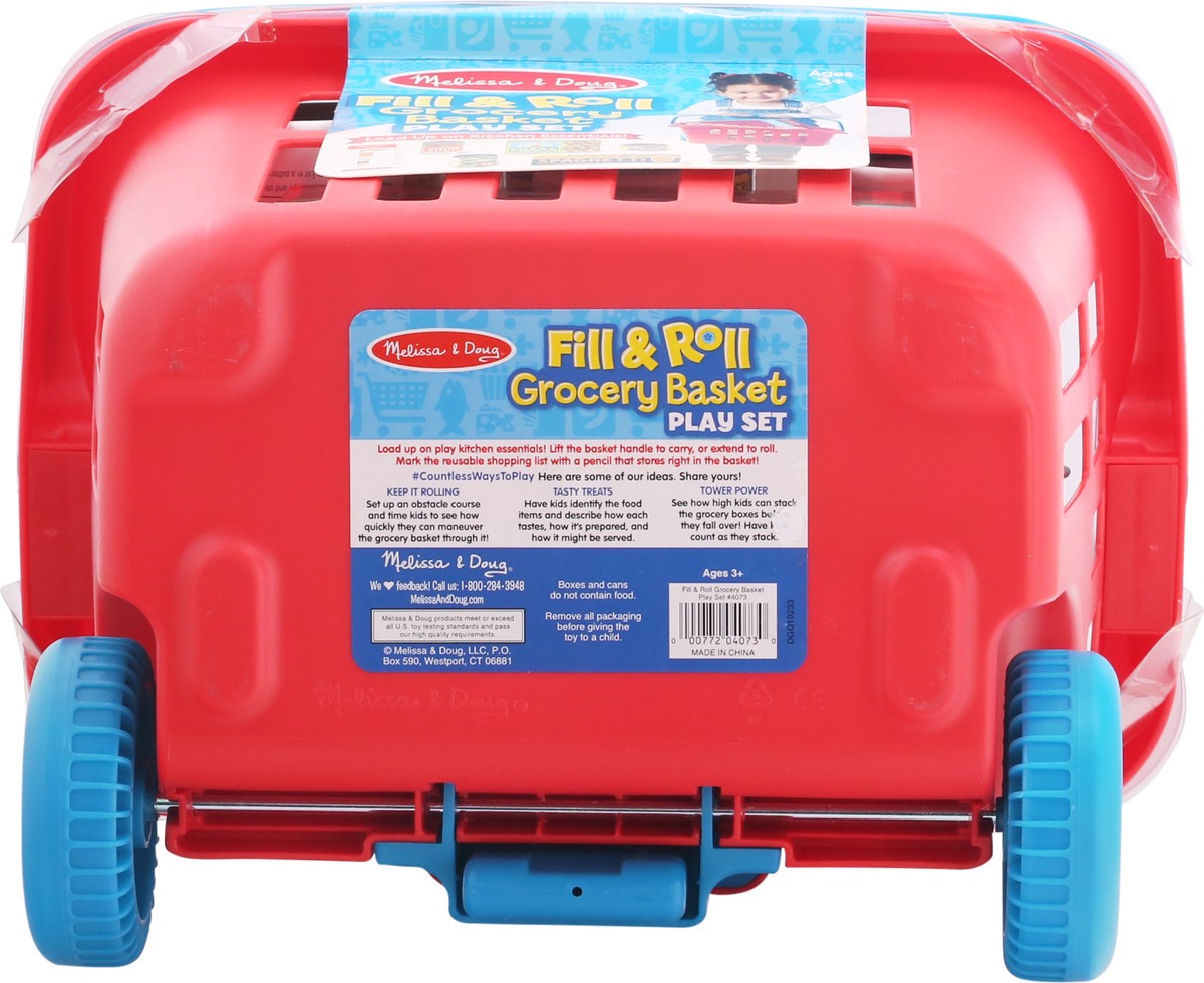 slide 5 of 9, Melissa & Doug Ages 3+ Fill & Roll Grocery Basket Play Set 11 1 ea, 1 ct
