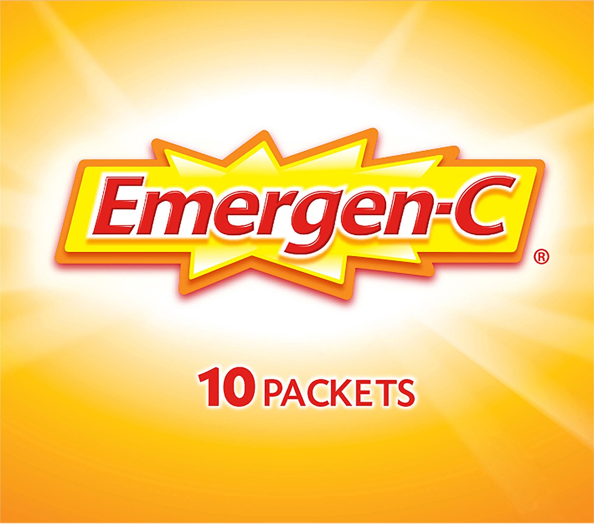 slide 8 of 8, Emergen-C Vitamin C 1000mg Powder (10 Count, Super Orange Flavor), With Antioxidants, B Vitamins and Electrolytes, Dietary Supplement Fizzy Drink Mix, Caffeine Free, 10 ct; 0.32 oz