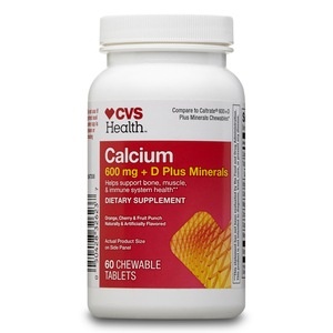 slide 1 of 1, CVS Pharmacy Cvs Health Calcium Chewables Plus 600 Mg Tablets, 60 ct