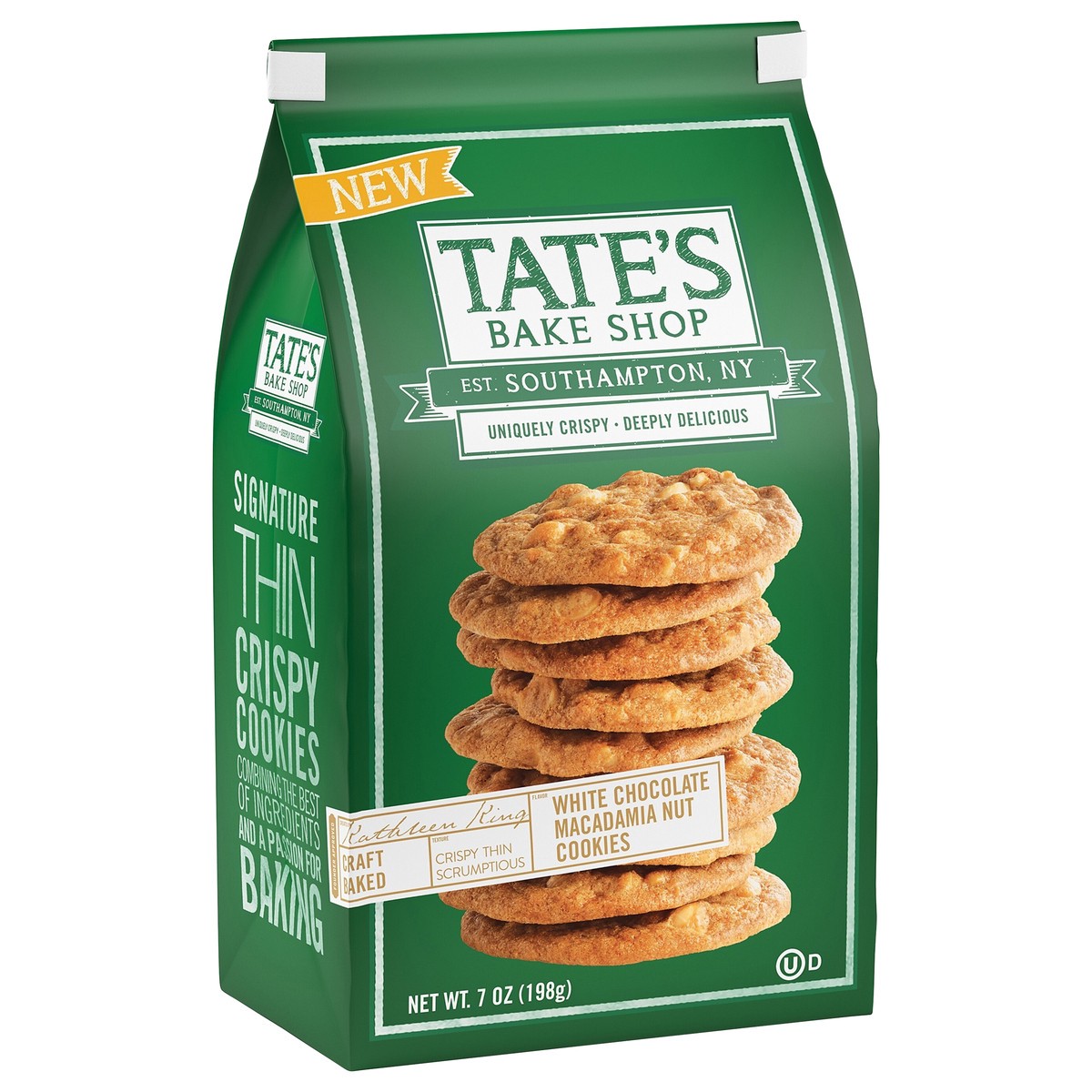 slide 12 of 14, Tate's Bake Shop White Chocolate Macadamia Nut Cookies, 7 oz, 6.5 oz