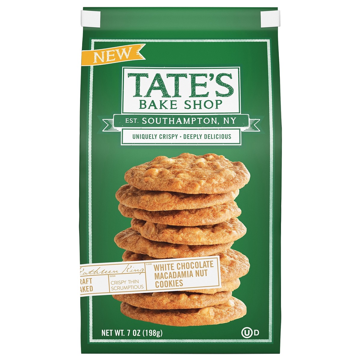 slide 2 of 14, Tate's Bake Shop White Chocolate Macadamia Nut Cookies, 7 oz, 6.5 oz