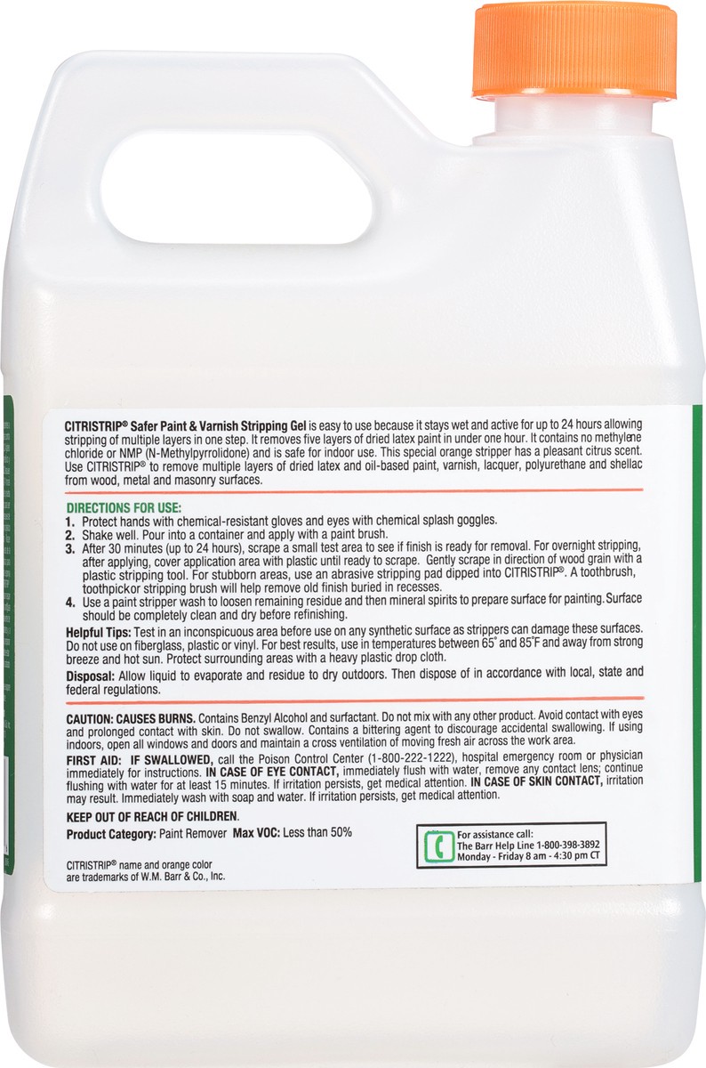 slide 7 of 9, Citristrip Paint & Varnish Citrus Scent Stripping Gel 32 fl oz, 32 fl oz