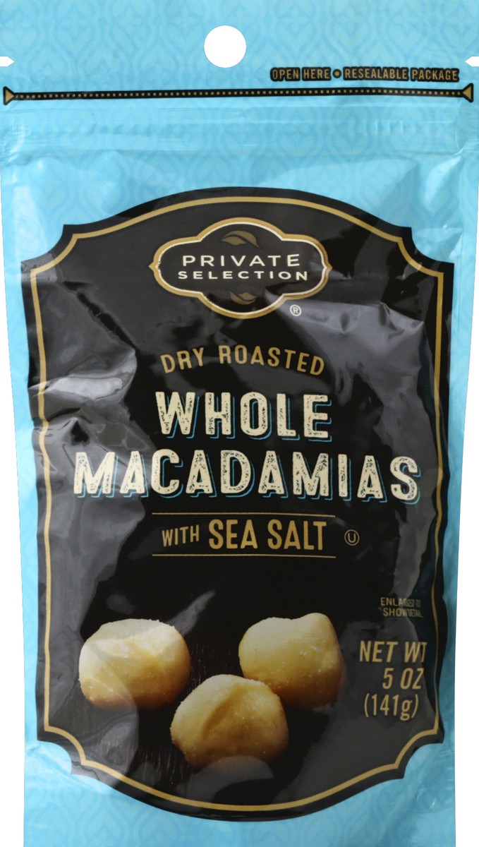 slide 2 of 2, Private Selection Dry Roasted Whole Macadamia Nut With Sea Salt, 5 oz