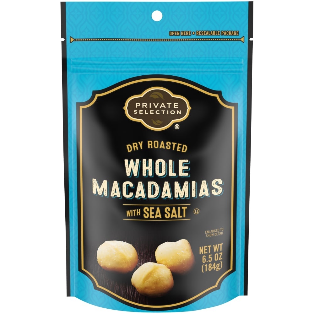 slide 1 of 2, Private Selection Dry Roasted Whole Macadamia Nut With Sea Salt, 5 oz