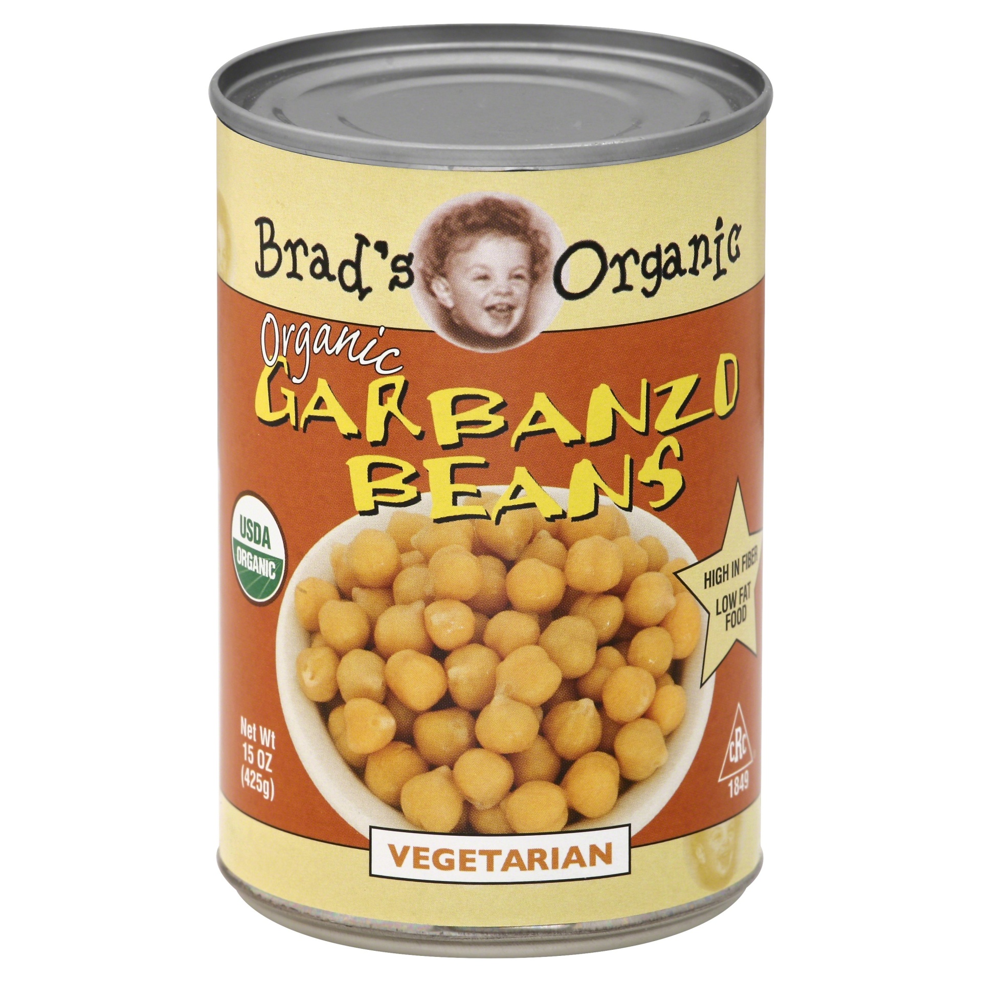 slide 1 of 2, Brad's Organic Beans Garbanzo, 15 oz