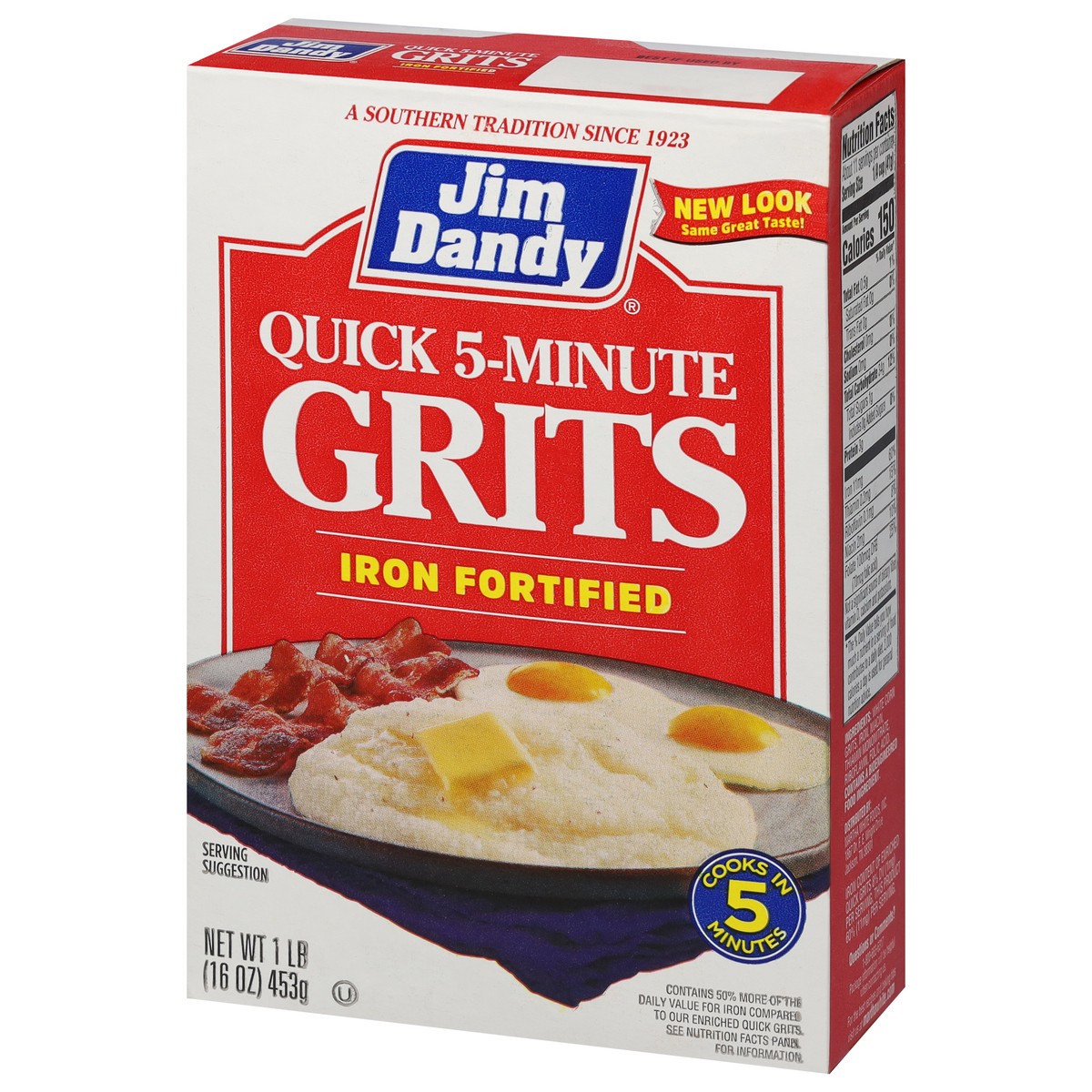 slide 6 of 9, Martha White Jim Dandy Quick Grits, Iron Fortified 1 lb Bag (16 oz), 1 lb