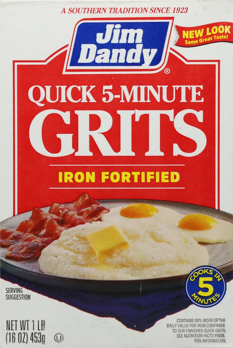 slide 3 of 9, Martha White Jim Dandy Quick Grits, Iron Fortified 1 lb Bag (16 oz), 1 lb