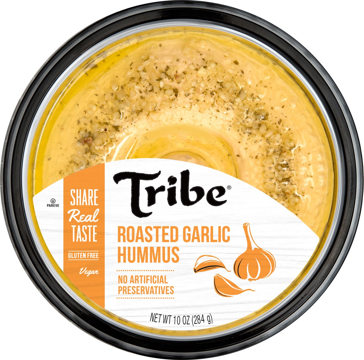 slide 9 of 9, Tribe Roasted Garlic Hummus 10 oz, 10 oz