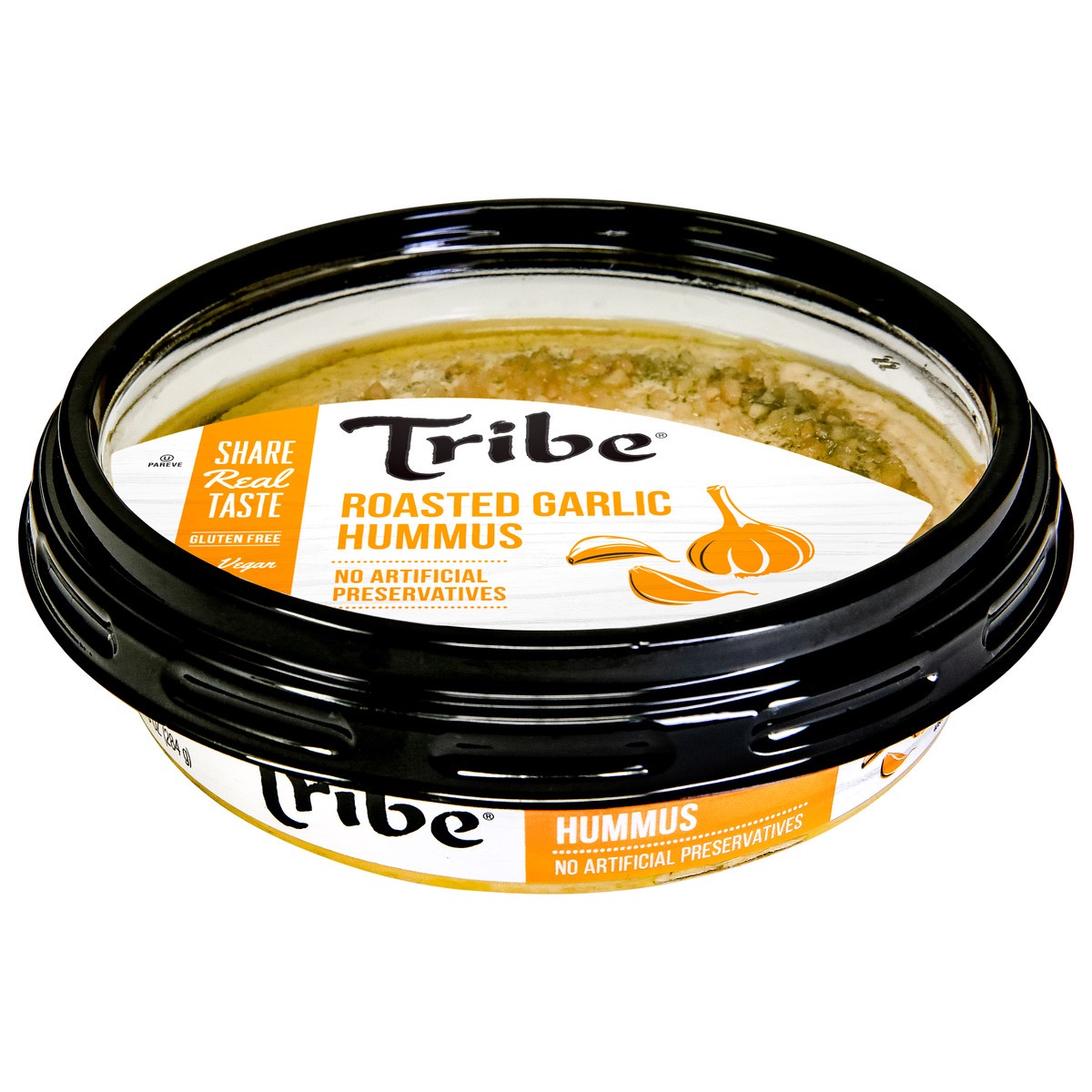 slide 1 of 9, Tribe Roasted Garlic Hummus 10 oz, 10 oz