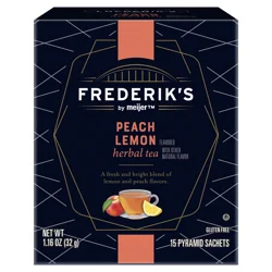 FREDERIKS BY MEIJER Frederik's by Meijer Peach Lemon Herbal Tea - 15 ct