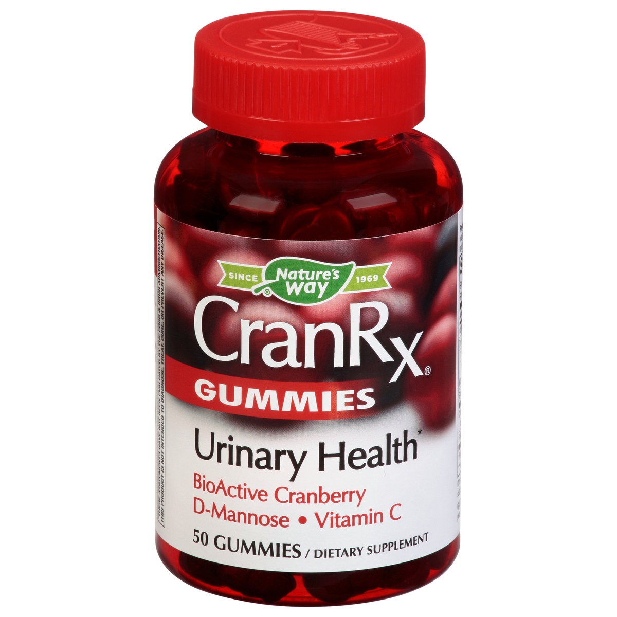 slide 1 of 9, Nature's Way CranRx Gummies BioActive Cranberry Urinary Health 50 ea, 50 ct