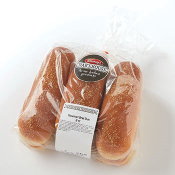 slide 1 of 1, Bakehouse Gourmet Brat Bun 6ct, 15 oz