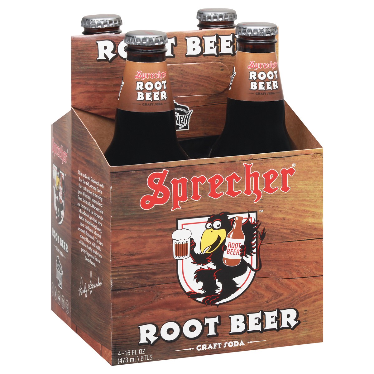 slide 7 of 9, Sprecher Root Beer Craft Soda 4-16 fl oz Bottles, 4 ct; 16 oz