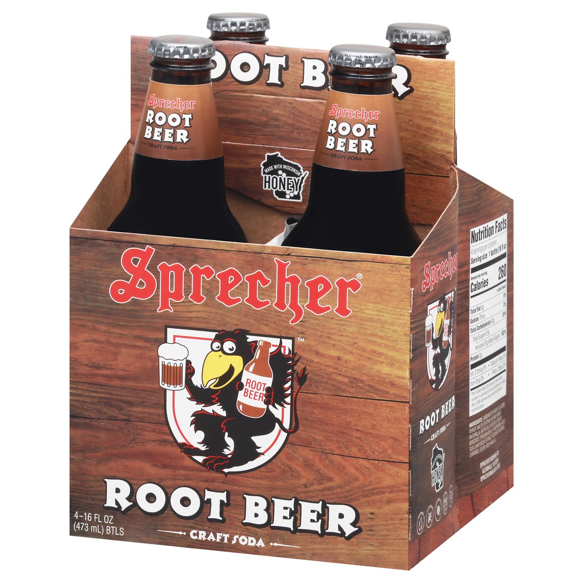 slide 9 of 9, Sprecher Root Beer Craft Soda 4-16 fl oz Bottles, 4 ct; 16 oz