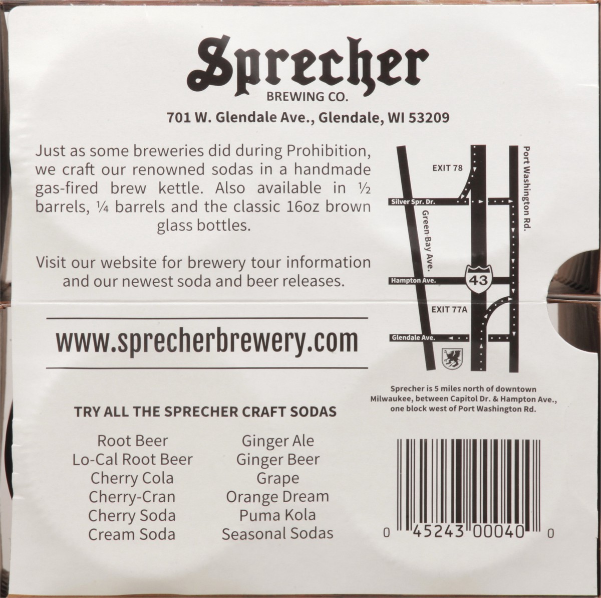 slide 5 of 9, Sprecher Root Beer Craft Soda 4-16 fl oz Bottles, 4 ct; 16 oz