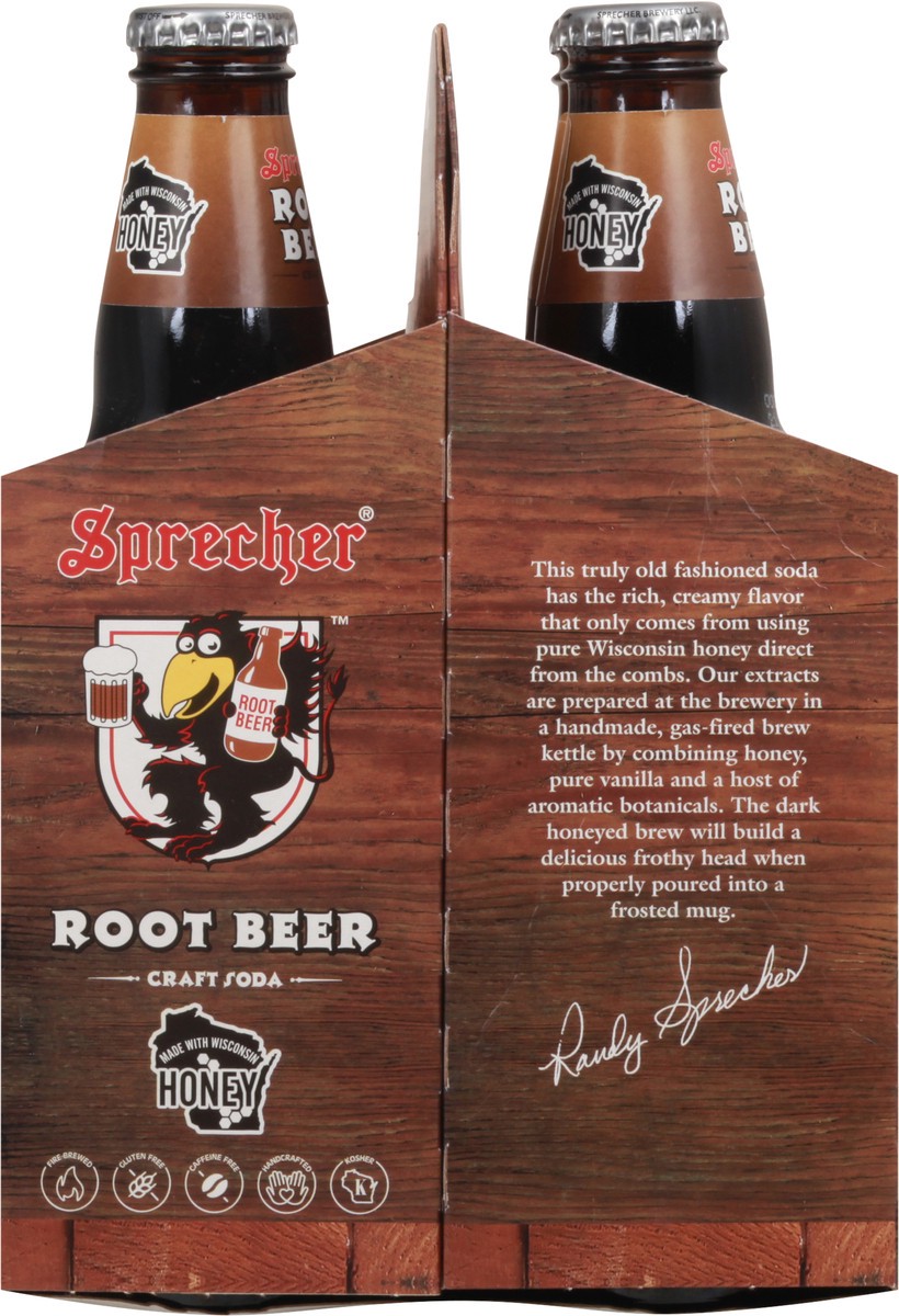 slide 2 of 9, Sprecher Root Beer Craft Soda 4-16 fl oz Bottles, 4 ct; 16 oz