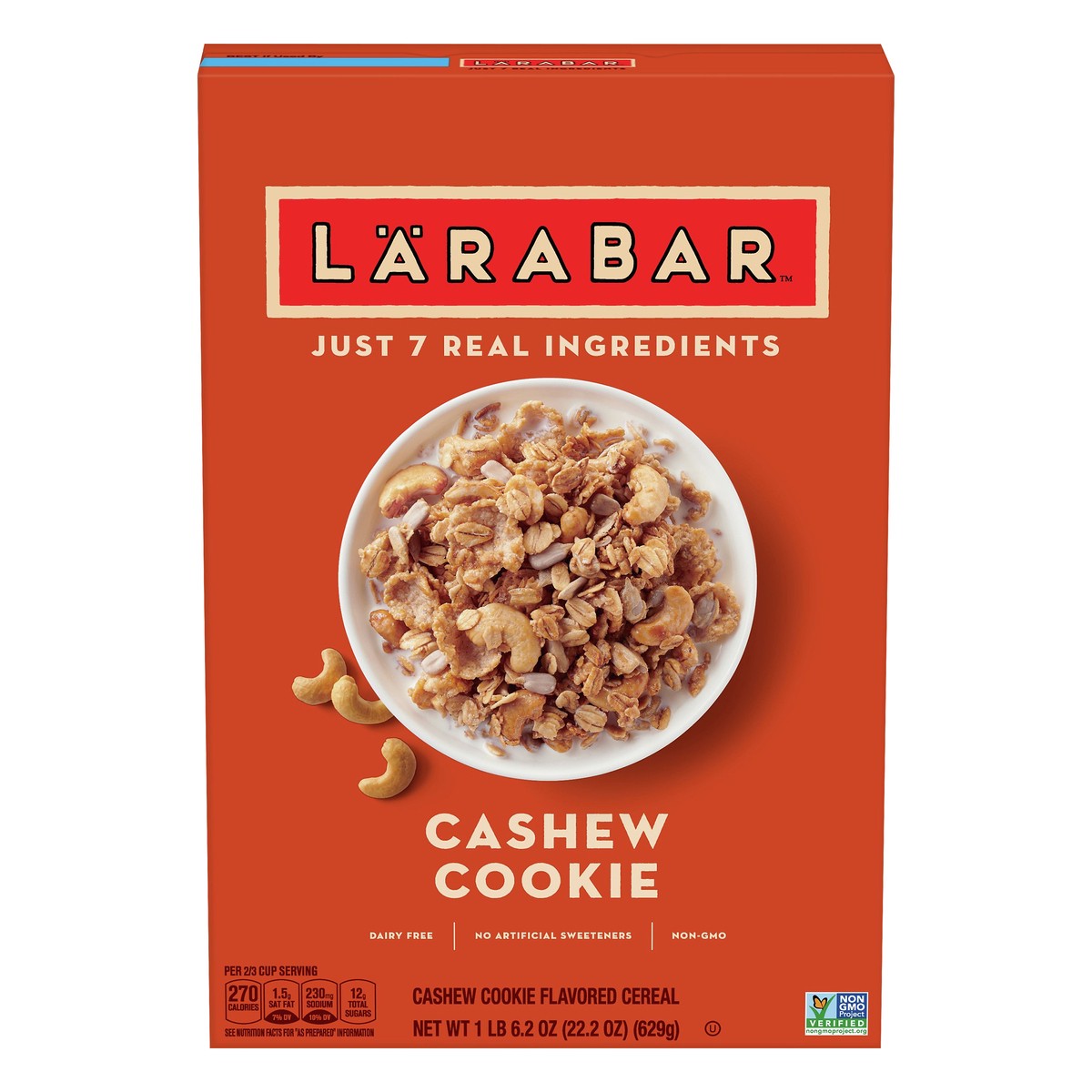 slide 1 of 12, LÄRABAR Cashew Cookie Flavored Cereal 22.2 oz, 22.2 oz