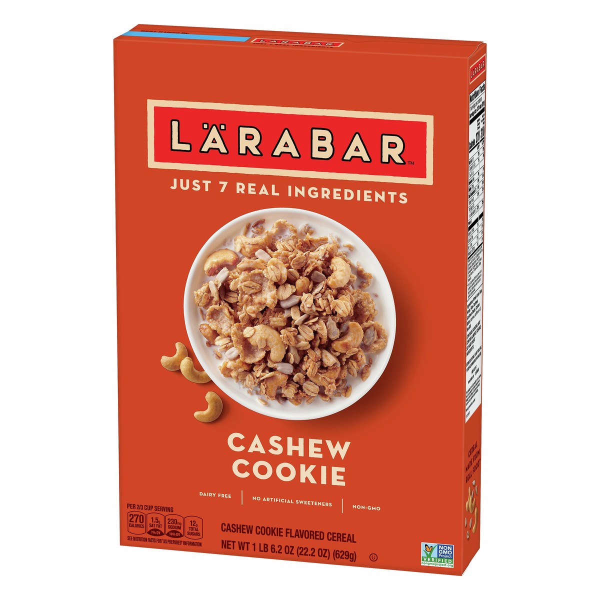 slide 2 of 12, LÄRABAR Cashew Cookie Flavored Cereal 22.2 oz, 22.2 oz