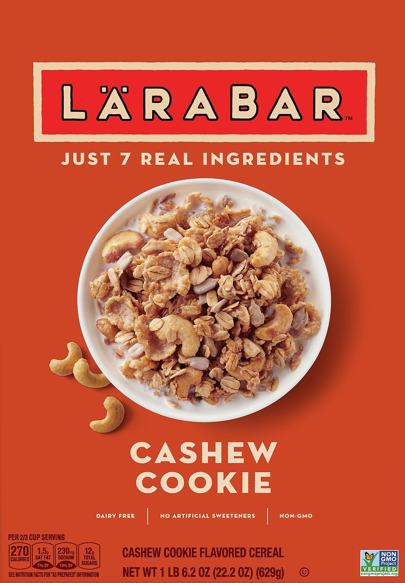 slide 6 of 12, LÄRABAR Cashew Cookie Flavored Cereal 22.2 oz, 22.2 oz