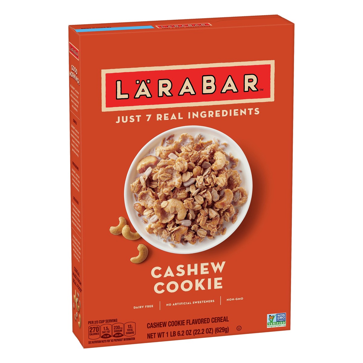 slide 8 of 12, LÄRABAR Cashew Cookie Flavored Cereal 22.2 oz, 22.2 oz