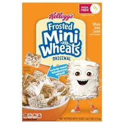 Frosted Mini-Wheats Kellogg's Frosted Mini-Wheats Cold Breakfast Cereal, High-Fiber, Whole Grain, Original, 18oz Box, 1 Box